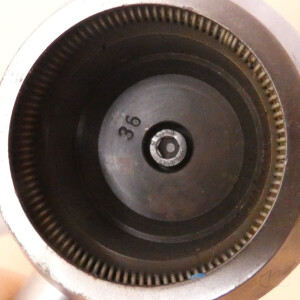 gebrauchte Bördelzange für Infusionsflaschen 36 mm