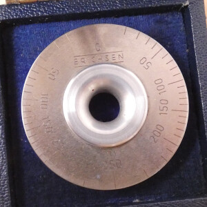 gebrauchter Nassschicht-Dickenmesser (Messrad) Erichsen Modell 234 250µm