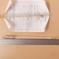 gebrauchtes, eichfähiges Tropfpunkt-Thermometer n. Ubbelohde 110°C 1°C-Teilung