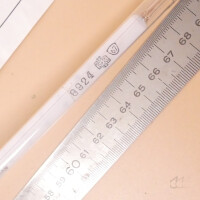 gebrauchtes, eichfähiges Tropfpunkt-Thermometer n. Ubbelohde 110°C 1°C-Teilung