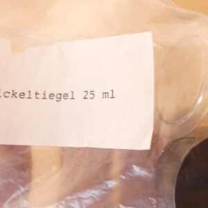 gebrauchter Nickeltiegel 25 mL Reinnickel 99,5%