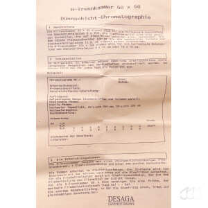 neuwertige desaga 120150 DC-Kammer 5x5 cm H-Trennkammer