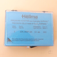 gebrauchte Mikro-Fluoreszenzküvette 10 mm Hellma 104.002F-QS