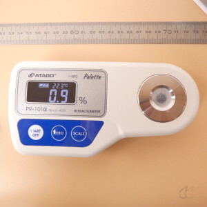 digitales Handrefraktometer Atago PR-101α Palette NFC 0-45 Brix