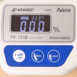 digitales Handrefraktometer Atago PR-101α Palette NFC 0-45 Brix