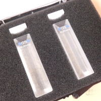 2x gebrauchte Quarzglas-Küvette 10 mm Hellma 104.002-QS