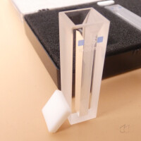 2x gebrauchte Quarzglas-Küvette 10 mm Hellma 104.002-QS