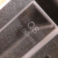 gebrauchte Quarzglas-Küvette 10 mm Hellma 104-002-10-40