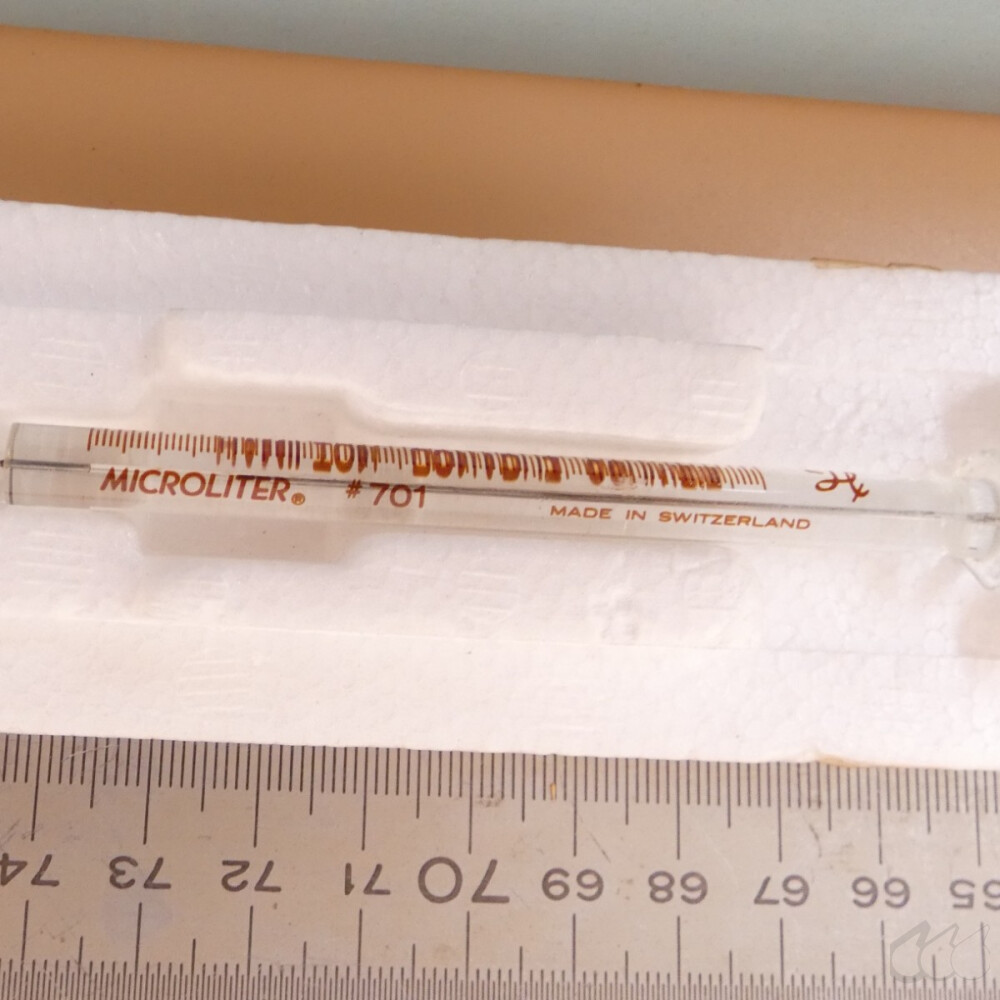 gebrauchte Mikroliterspritze Hamilton Microliter #701...