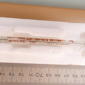 gebrauchte Mikroliterspritze Hamilton Microliter #701 10µL Teilung: 0,1µL