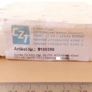 unbenutzte Mikroliterspritze Hamilton Microliter #701ASN 10µL Teilung: 0,1µL