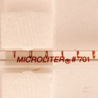 unbenutzte Mikroliterspritze Hamilton Microliter #701ASN 10µL Teilung: 0,1µL