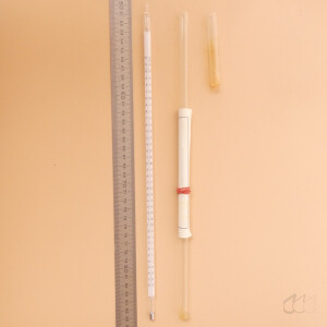 gebrauchtes, eichfähiges Thermometer 0...360°C, 1°C-Teilung