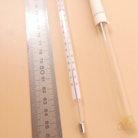 gebrauchtes, eichfähiges Thermometer 0...360°C, 1°C-Teilung