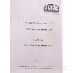 gebrauchtes Handrefraktometer Krüss HR 18; 0...18Bx