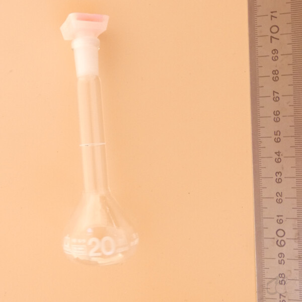 Messkolben 20 ml Brand NS10/19 unbenutzt ovp