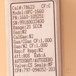 Massendurchflussregler MFC Mass Flow Controller UNIT UFC 1660  20sml N2