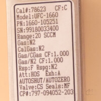 Massendurchflussregler MFC Mass Flow Controller UNIT UFC 1660  20sml N2
