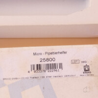 gebrauchte Pipettierhilfe Brand micro-pipettierhelfer 25800 ovp