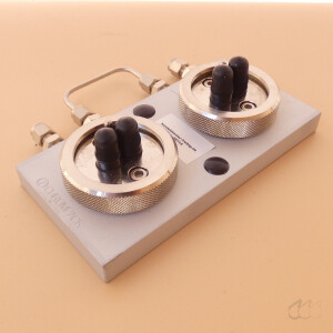 neuwertiges CHROMPACK Gas-Clean Filter Anschlusseinheit 2-fach 1/8"