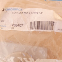 neuwertiges CHROMPACK Gas-Clean Filter Anschlusseinheit 2-fach 1/8"