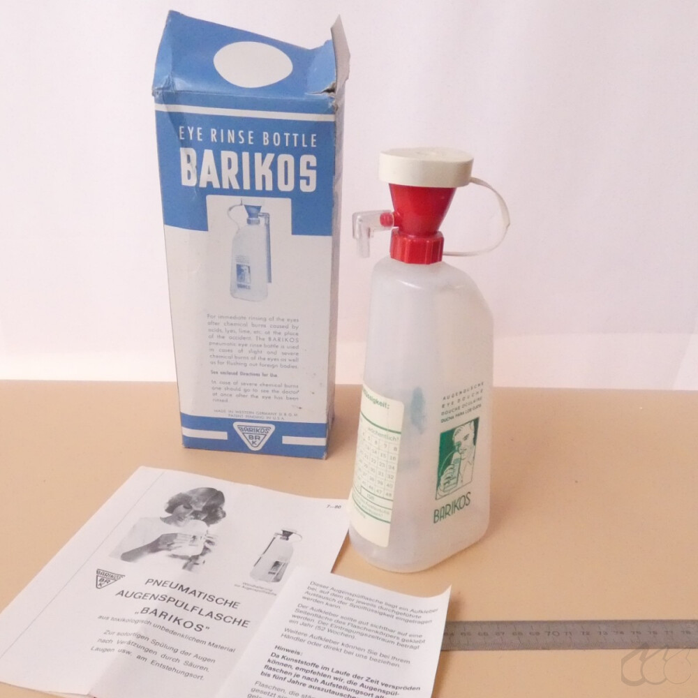 pneumatische Augensp&uuml;lflasche Barikos, unbenutzt