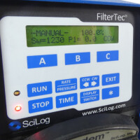 gebrauchte 2-Kanal Peristaltikpumpe SciLog FilterTec + 1081