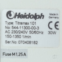 gebrauchter Schüttler Heidolph Titramax 101 Plattformschüttler