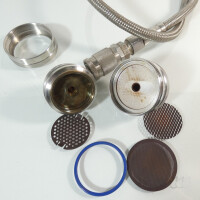 gebrauchter 47 mm In-Line-Druckfilter Sartorius SM 16254 Edelstahl