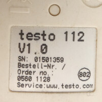 gebrauchtes Digitalthermometer testo 112 Precision mit Pt100-Fühler