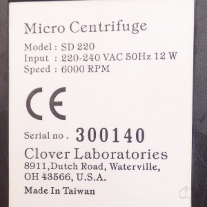 gebrauchte Mini-Zentrifuge Roth Micro Centrifuge SD220 6000 U/min