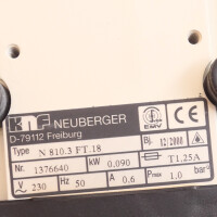 Chemiefeste Membran-Vakuumpumpe KNF N810.3FT18 25 mbar