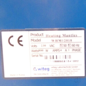 gebrauchte Gehäuseheizhaube Witeg Wisd WHM12018 für 6L-Rundkolben
