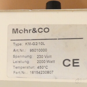 gebrauchte Heizhaube Mohr KM-G2 für 10L-Rundkolben