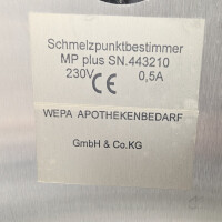 gebrauchtes Schmelzpunkt-Messgerät wepa apotec MP plus