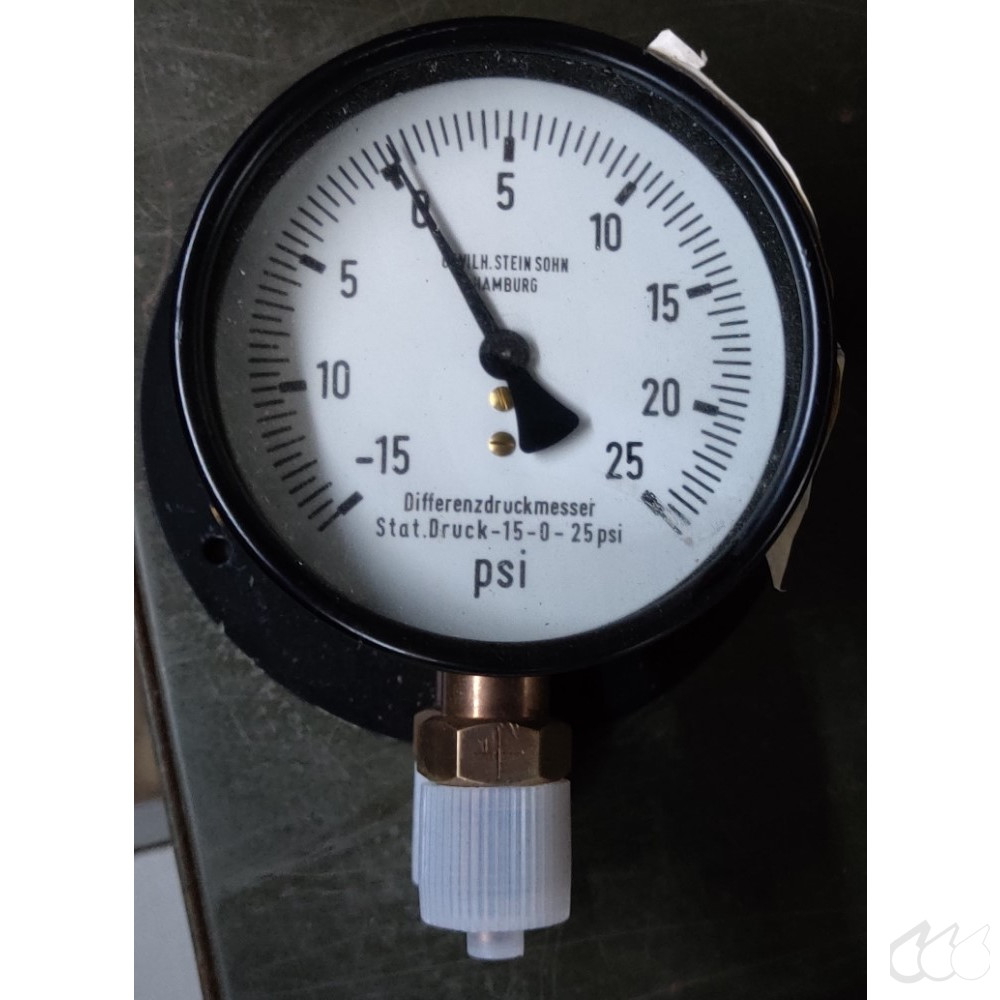 Manometer f. Differenzdruck -15 bis-25 psi