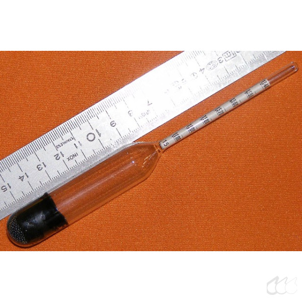 Aräometer 1,540 g/cm³ bis 1,600 g/cm³, Teilung 0,001 g/cm³, Bezug 15°C