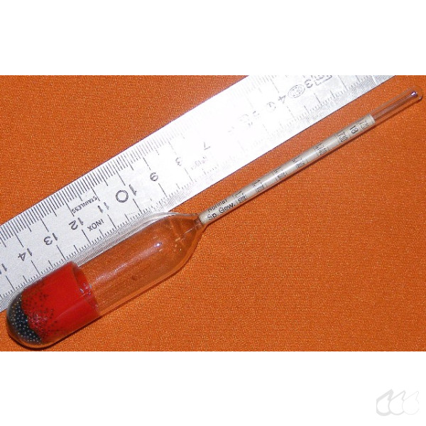 Aräometer 1,720 g/cm³ bis 1,780 g/cm³, Teilung 0,001 g/cm³, Bezug 15°C