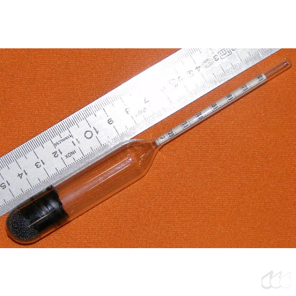 Aräometer 1,660 g/cm³ bis 1,720 g/cm³, Teilung 0,001 g/cm³, Bezug 15°C