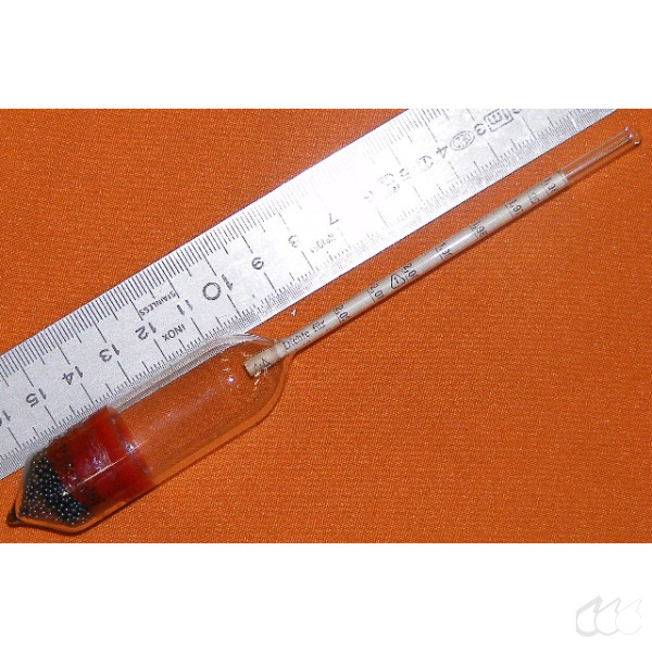 Aräometer 1,960 g/cm³ bis 2,020 g/cm³, Teilung 0,001 g/cm³, Bezug 15°C