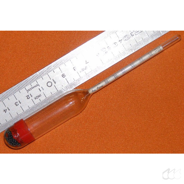 Aräometer 1,300 g/cm³ bis 1,360 g/cm³, Teilung 0,001 g/cm³, Bezug 15°C