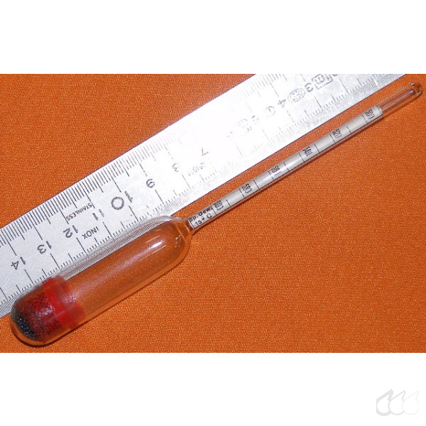 Aräometer 1,500 g/cm³ bis 1,600 g/cm³, Teilung 0,002 g/cm³, Bezug 15°C