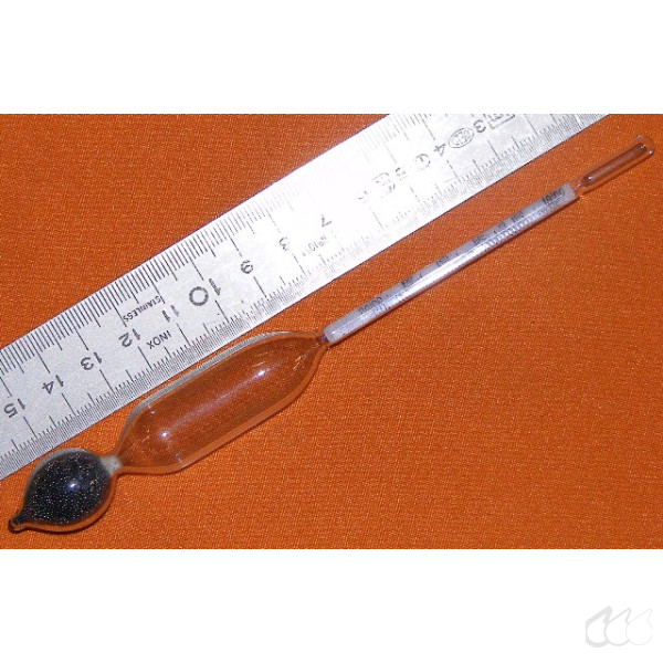 Aräometer 1,900 g/cm³ bis 2,000 g/cm³, Teilung 0,002 g/cm³, Bezug 15°C