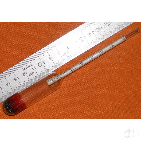 Aräometer 1,400 g/cm³ bis 1,500 g/cm³, Teilung 0,002 g/cm³, Bezug 15°C