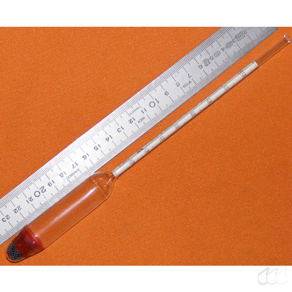 Aräometer 0,720 g/cm³ bis 0,790 g/cm³, Teilung 0,001 g/cm³, Bezug 20°C