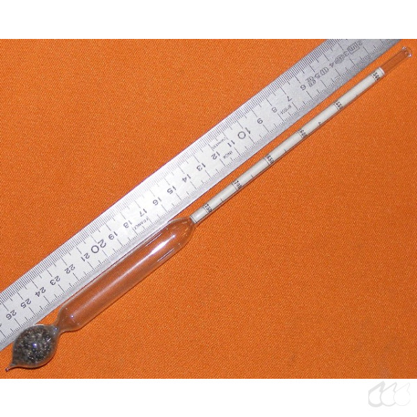 Aräometer 1,500 g/cm³ bis 1,750 g/cm³, Teilung 0,005 g/cm³, Bezug 15°C