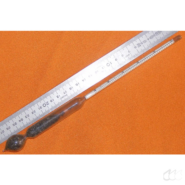 Aräometer 1,500 g/cm³ bis 1,750 g/cm³, Teilung 0,005 g/cm³, Bezug 15°C