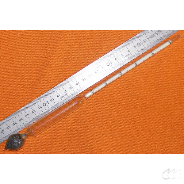 Aräometer 1,500 g/cm³ bis 1,750 g/cm³, Teilung 0,005 g/cm³, Bezug 15°C