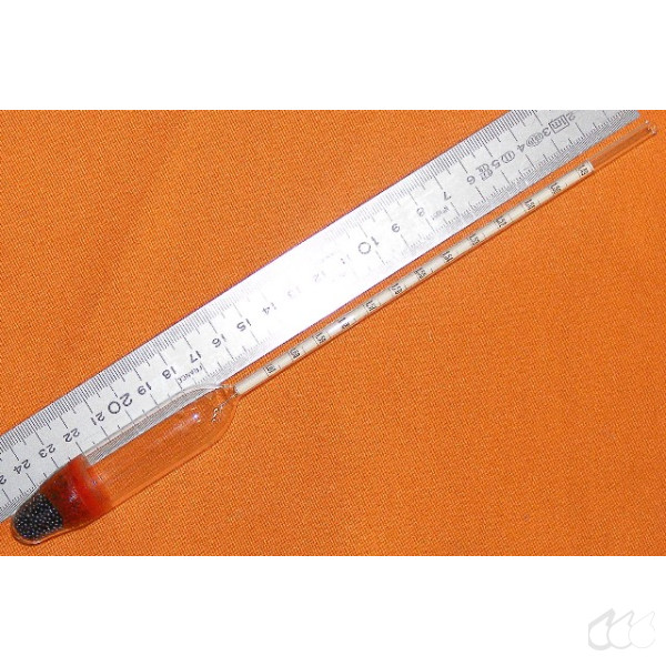 Aräometer 1,490 g/cm³ bis 1,610 g/cm³, Teilung 0,001 g/cm³, Bezug 20°C