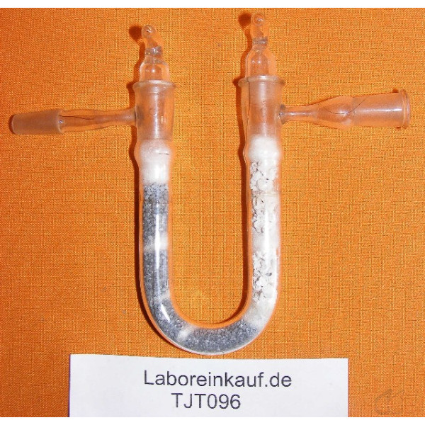 U-Rohr. Trockenrohr mit NS-Hähnen und NS-Seitenhälsen